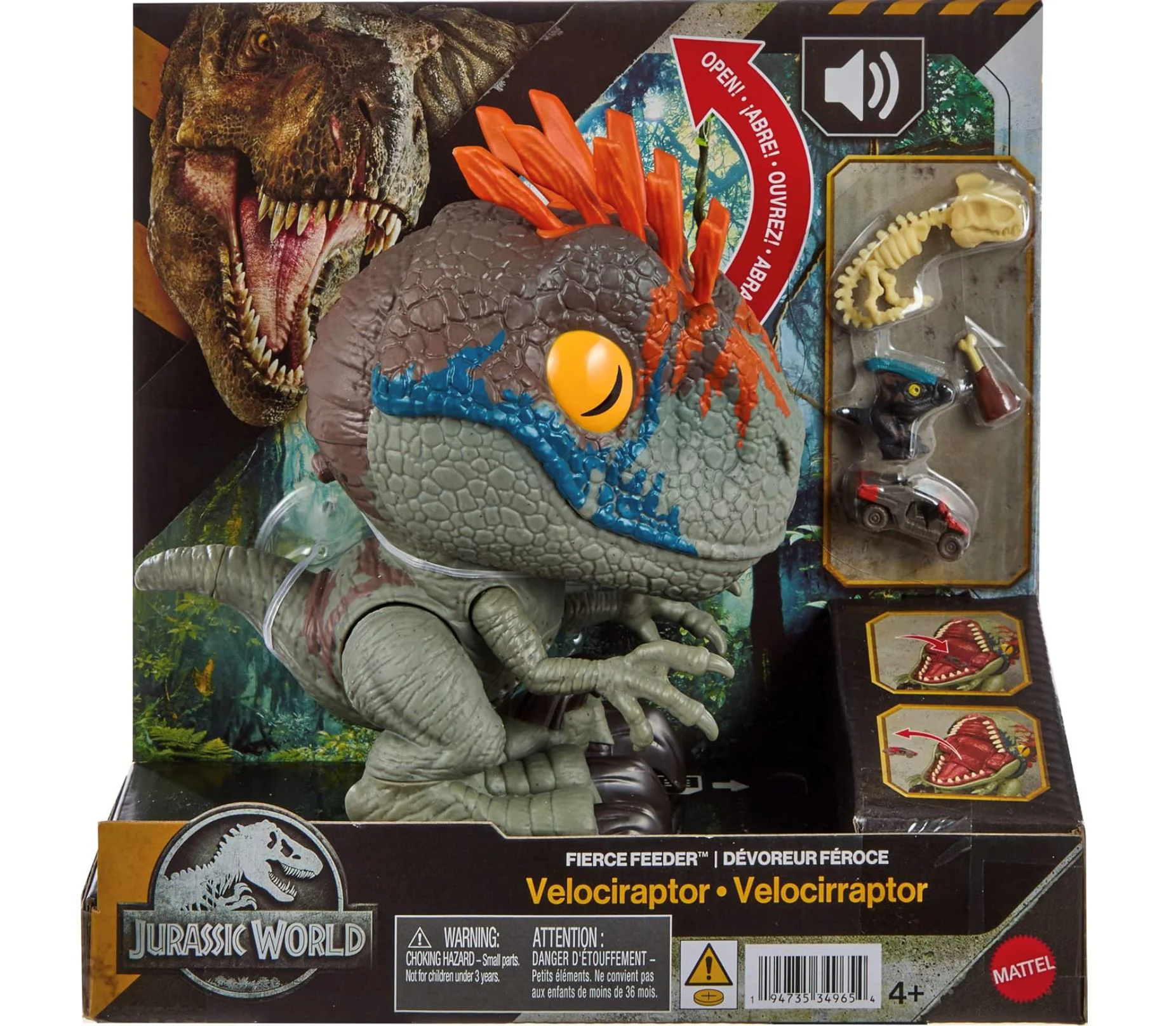 Figurina Mattel Jurassic World Velociraptor foto