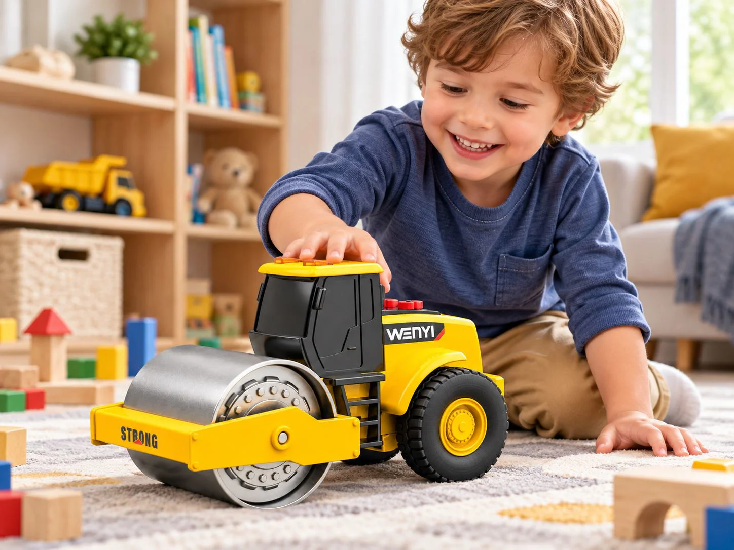 Compactor rutier Wenyi cu frictiune cu lumini si sunete foto