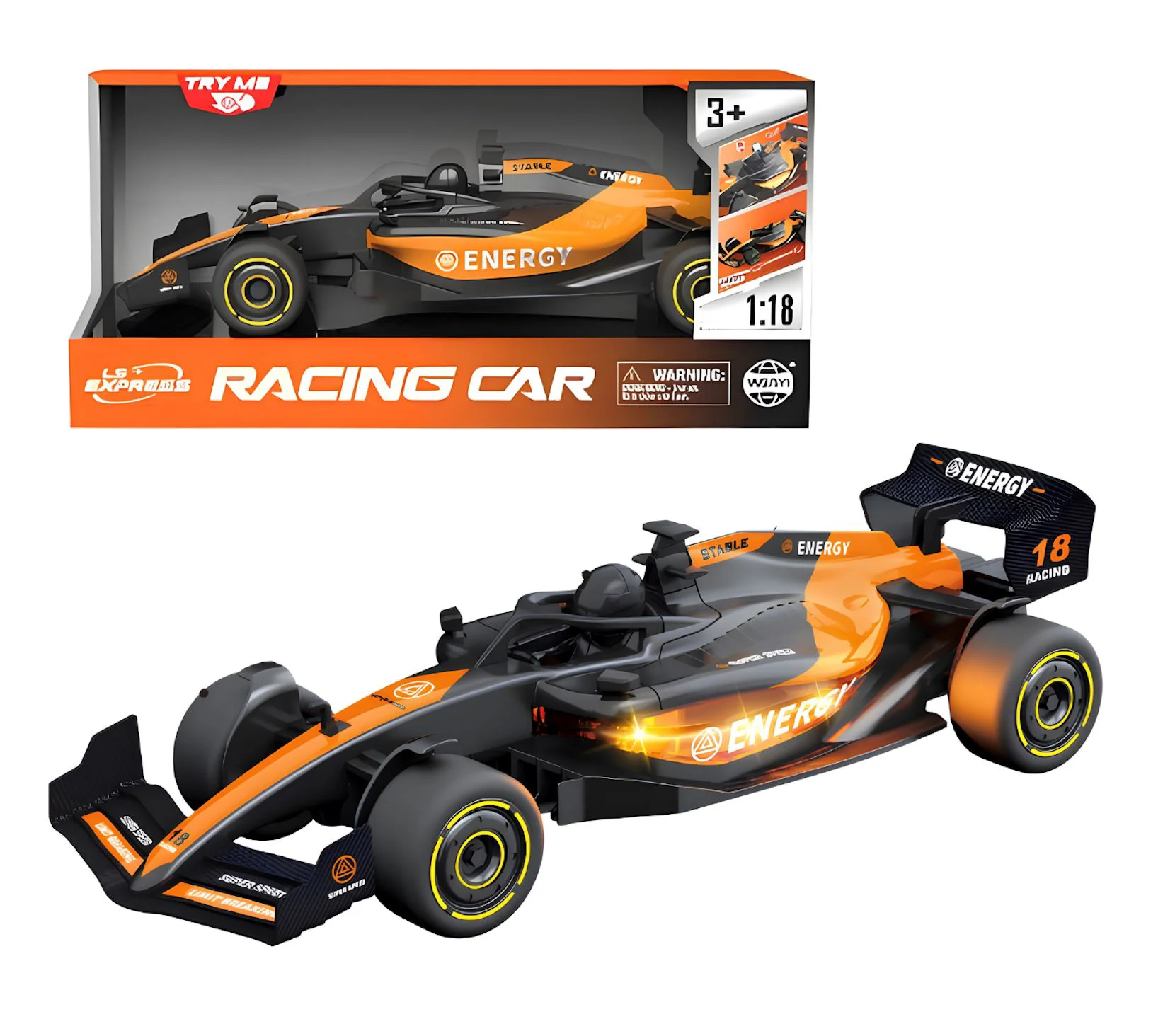 Masina de curse F1 Wenyi cu inertie, lumini si sunete 1:18 foto