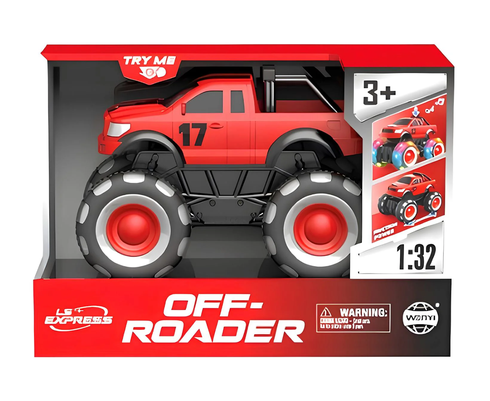 Masina Wenyi Monster Truck cu lumini si sunete 1:32 foto