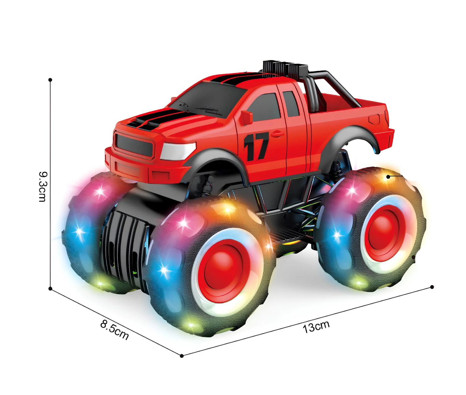 Masina Wenyi Monster Truck cu lumini si sunete 1:32 foto