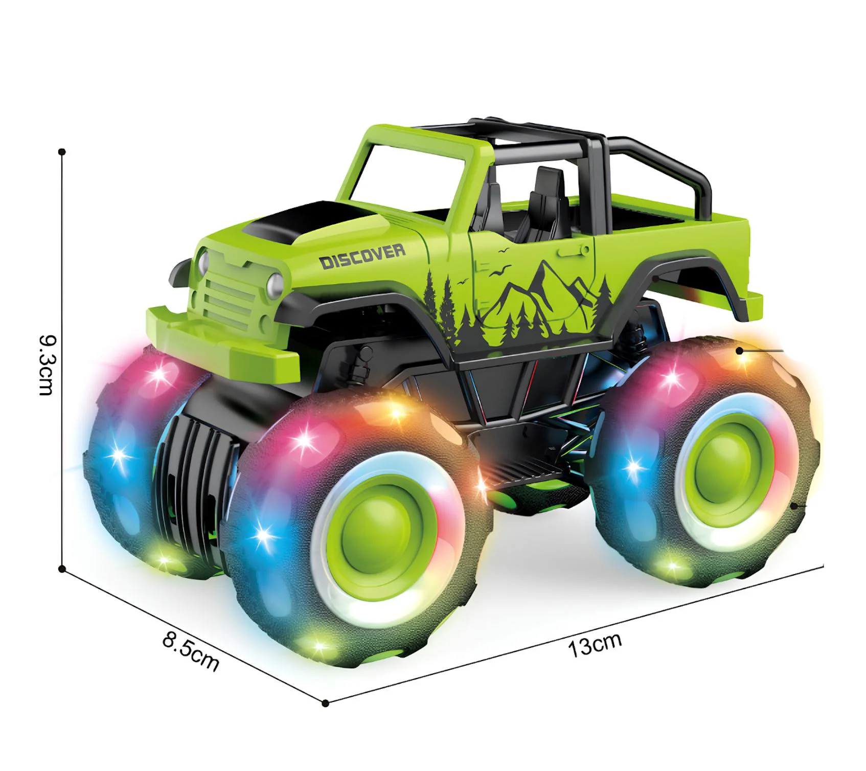 Masina Wenyi Monster Truck cu lumini si sunet 1:32 foto