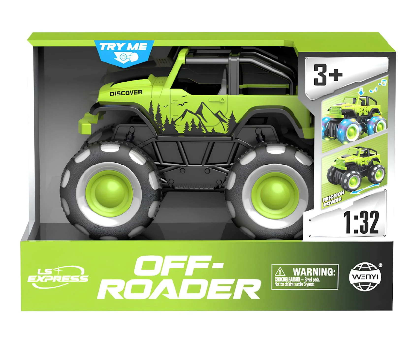 Masina Wenyi Monster Truck cu lumini si sunet 1:32 foto
