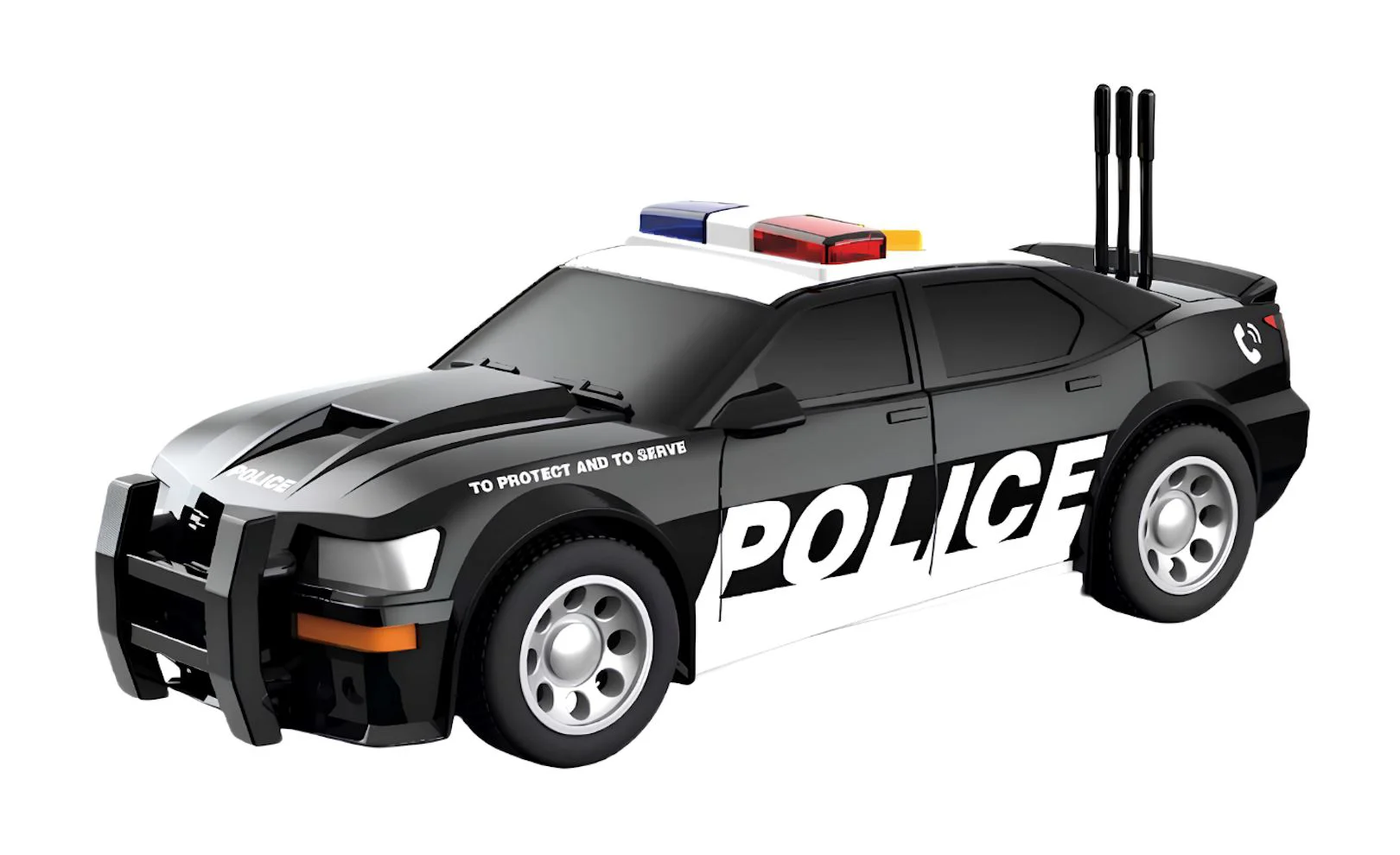 Vehicule de politie Wenyi cu frictiune, lumini si sunete 1:32 foto