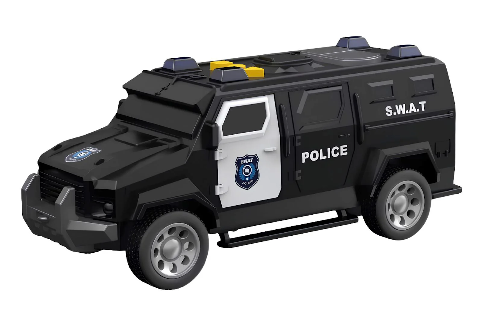 Vehicule de politie Wenyi cu frictiune, lumini si sunete 1:32 foto