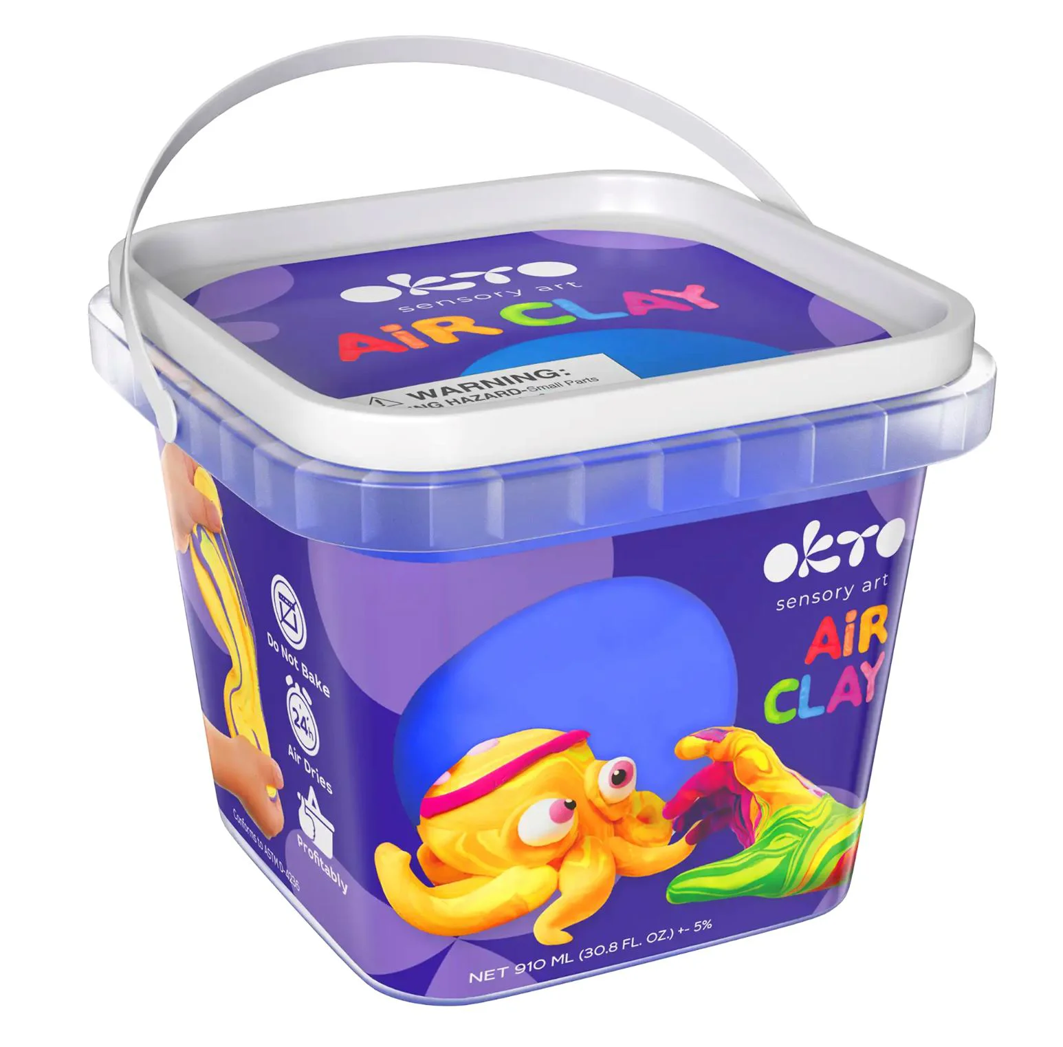 Plastilina aerata Okto Air Clay Albastra, 270 g foto