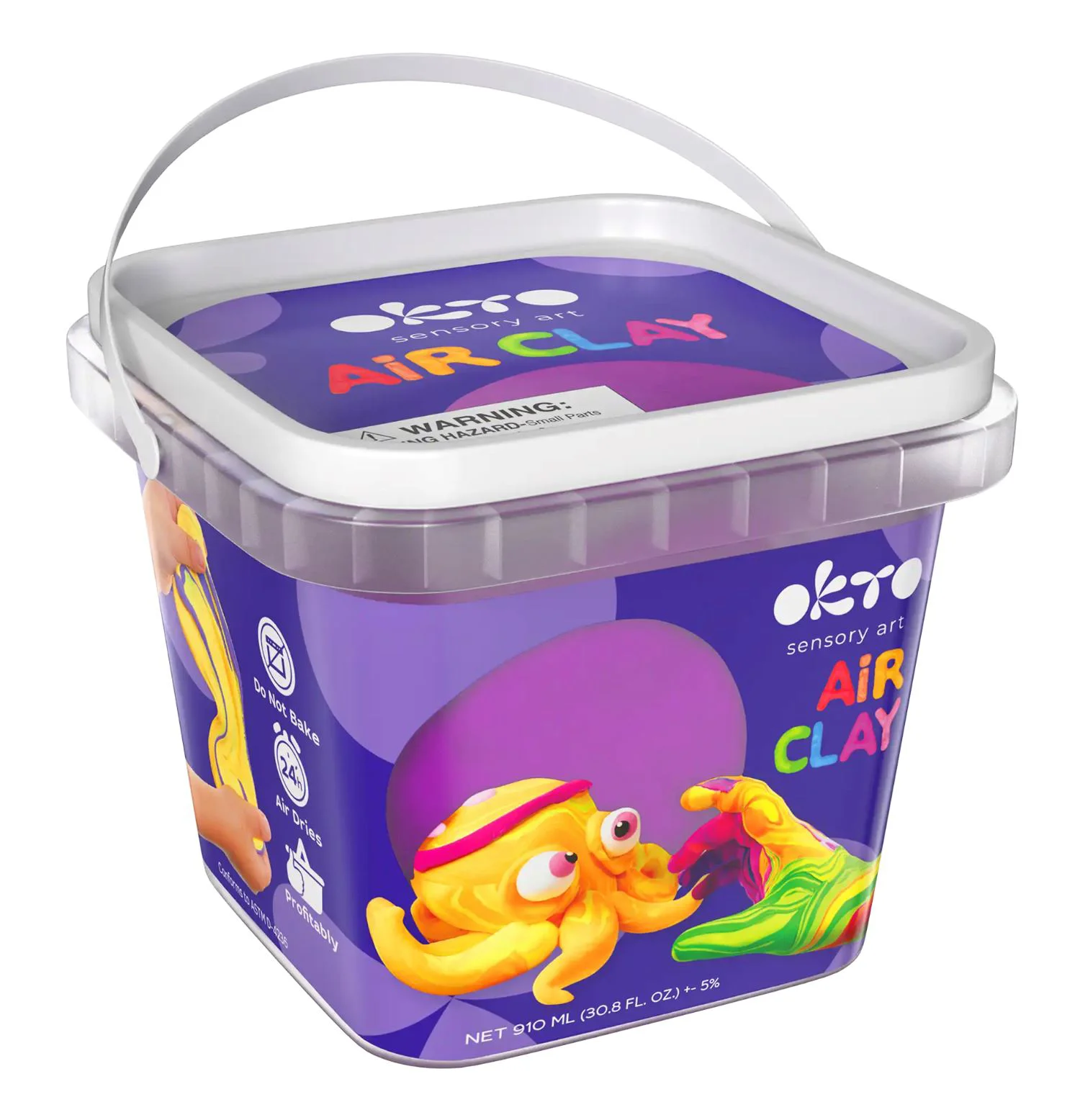 Plastilina aerata Okto Air Clay Mov, 270 g foto