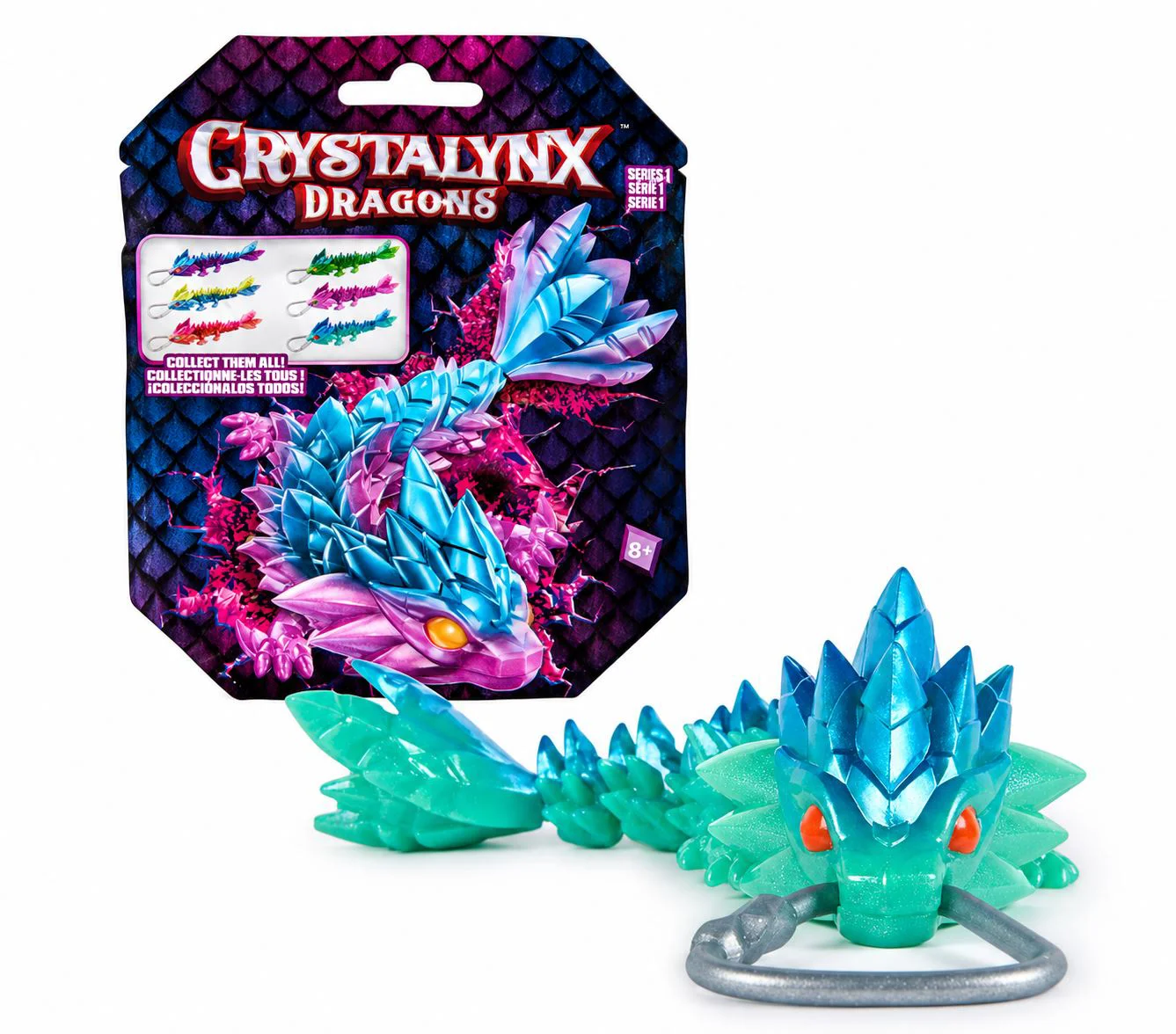 Figurina-breloc Spin Master CrystaLynx Dragon, in sortiment foto