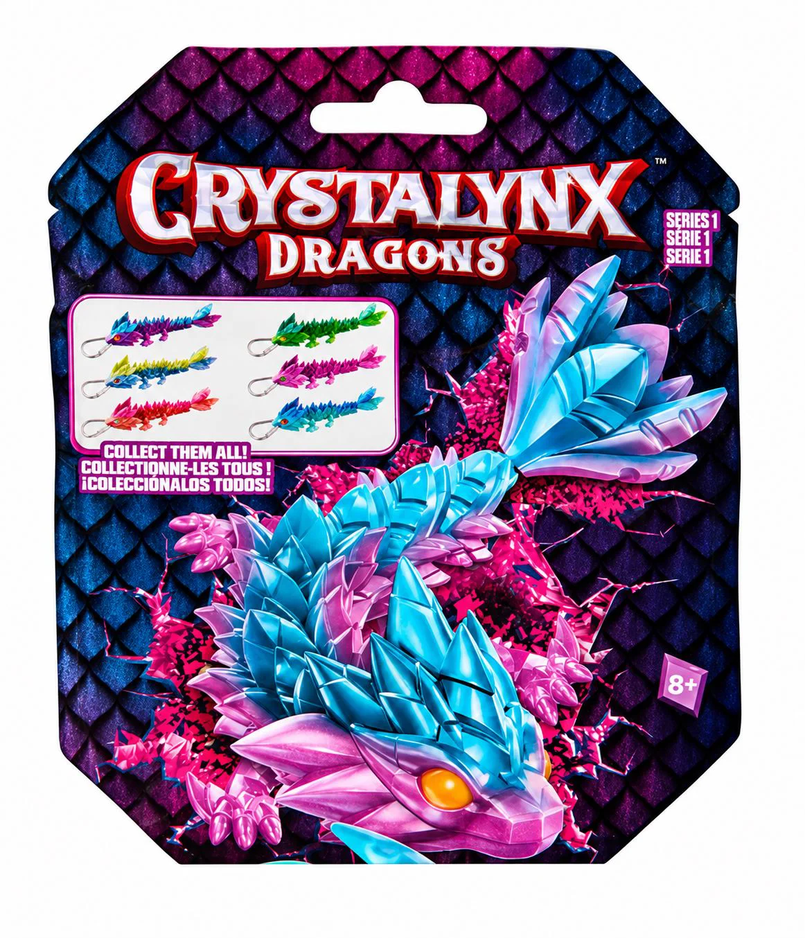 Figurina-breloc Spin Master CrystaLynx Dragon, in sortiment foto