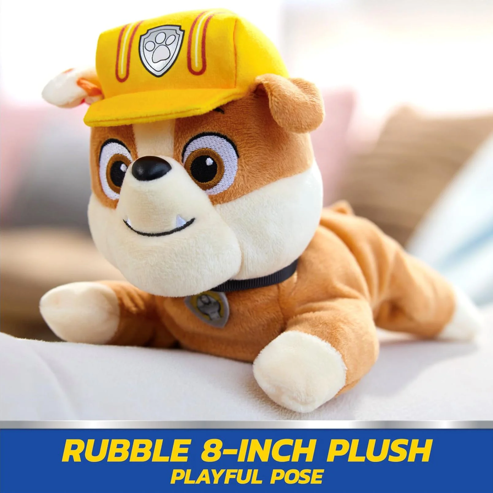 Jucarie din plus Spin Master Patrula Catelusilor: Rubble, 20 cm foto