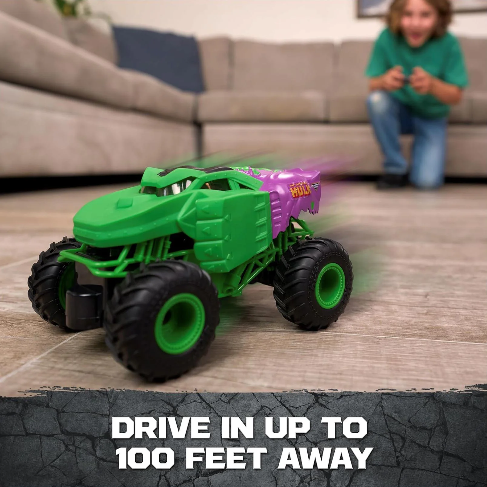 Masina cu telecomanda Spin Master Monster truck Hulk foto