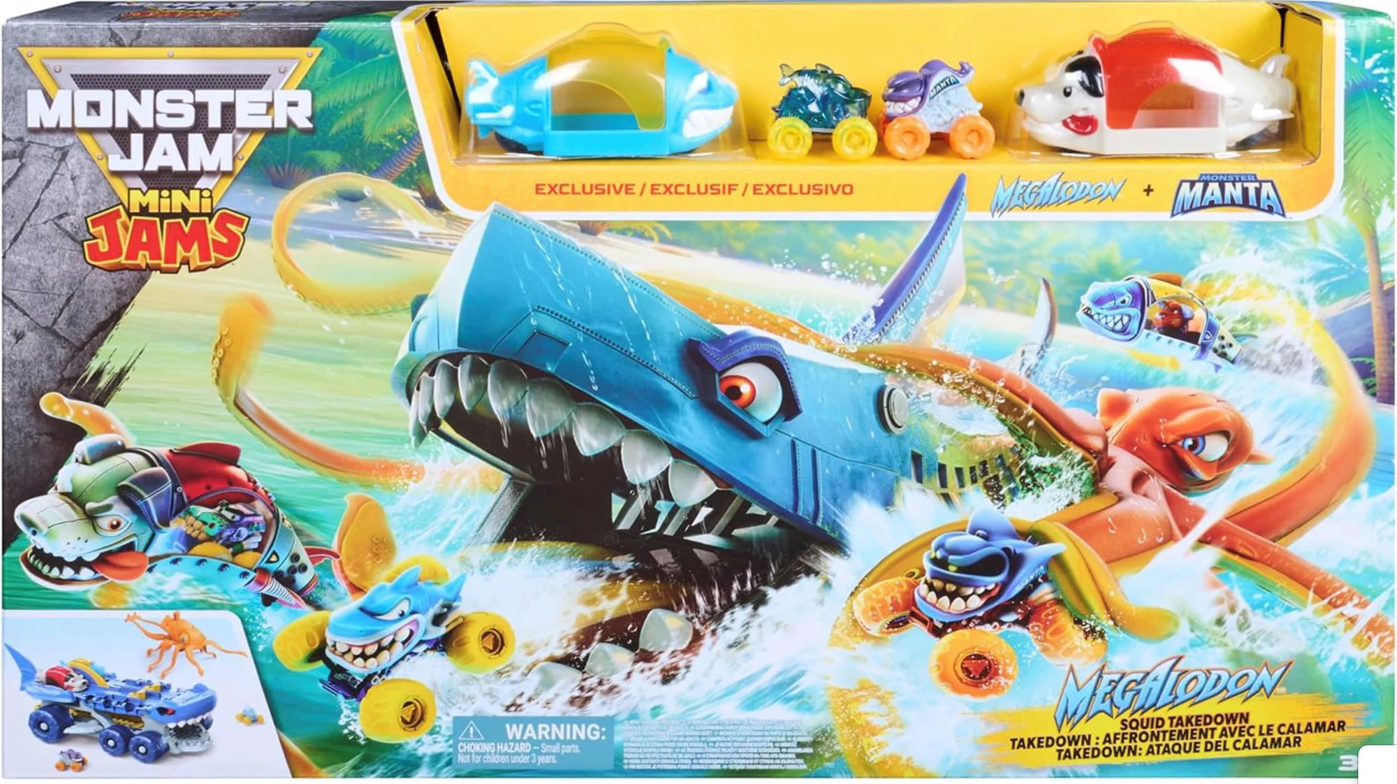 Set de joaca Spin Master Monster Jam Megalodon vs. Calmarul gigant foto