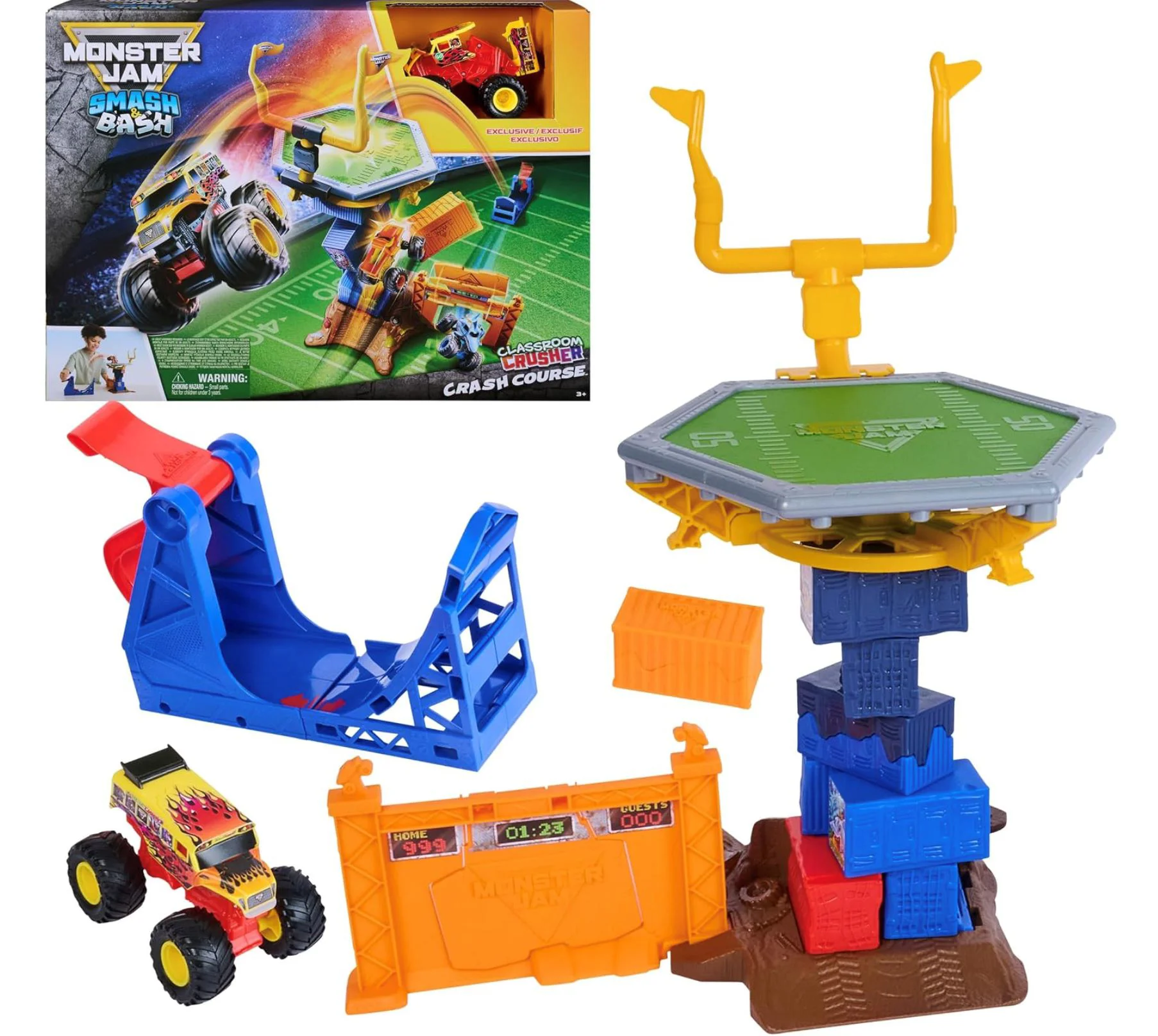 Set de joaca Spin Master Cursa cu obstacole: Impact si distrugere foto