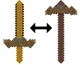 Jucarie 2 in 1 Mattel Minecraft Sabie si tarnacop pixelat foto