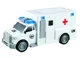 Ambulanta cu frictiune Wenyi cu lumini si sunete 1:20 foto