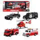Set de vehicule de salvare Wenyi cu frictiune, lumini si sunete 1:32 foto