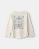 Carter's Bluza cu maneca lunga si nod Ivory foto