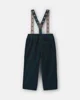 Carter's Pantaloni din catifea cu bretele Navy foto