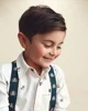 Carter's Pantaloni din catifea cu bretele Navy foto