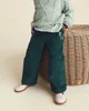 Carter's Pantaloni largi din catifea cu flori brodate foto
