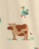 Carter's Pijama cu talpa din bumbac Farm Print foto