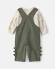 Carter's Set 2 piese Dino - salopeta lunga si bluza foto