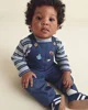 Carter's Set 2 piese Sports - salopeta lunga si bluza foto