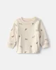 Carter's Set 2 piese Wolf - salopeta lunga si bluza foto
