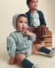 Carter's Set 3 piese Green - boneta, sosete si salopeta scurta foto