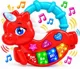 Jucarie muzicala New World Unicorn Rosu foto