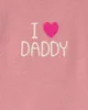 Carter's Set 3 piese I Heart Daddy - hanorac, body si pantaloni foto