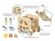 Jucarie din lemn Tooky Toy Cub educational Safari foto