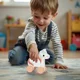 Jucarie din lemn de tras Tooky Toy Unicorn foto