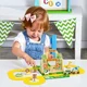 Set de joaca din lemn Tooky Toy Gradina zoologica foto