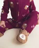 Carter's Pijama cu talpa din bumbac Teddy Bows foto