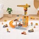 Set de joaca din lemn Tooky Toy Macara portuara foto