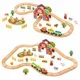 Set de joaca din lemn Tooky Toy Trenul de la ferma foto