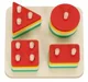 Sorter din lemn Tooky Toy Blocuri geometrice foto
