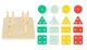 Sorter din lemn Tooky Toy Blocuri geometrice foto