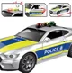 Masina de politie Wenyi cu inertie, lumina si sunet 1:18 foto