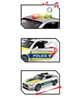 Masina de politie Wenyi cu inertie, lumina si sunet 1:18 foto