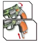 Revolver mecanic Wenyi cu gloante moi Verde foto