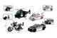 Set de vehicule de politie Wenyi cu inertie, sunete si lumini 1:20 foto