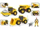 Utilaje de constructii Wenyi cu frictiune, lumini si sunete 1:32 foto