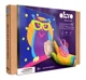 Pictura pe numere 3D cu plastilina aerata Okto Air Clay Bufnita, 29x29 cm foto