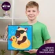 Pictura pe numere 3D cu plastilina aerata Okto Air Clay Capibara, 29x29 cm foto