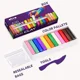 Set creativ cu plastilina aerata Okto Air Clay, 12 buc. foto