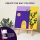 Tablou 3D cu plastilina aerata Okto Air Clay Amiaza de lavanda, 30x30 cm foto
