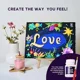 Tablou 3D cu plastilina aerata Okto Air Clay Love, 30x40 cm foto