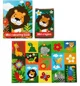 Set de creatie Toi Toys Animale salbatice, cu carte de colorat, stickere si creioane foto
